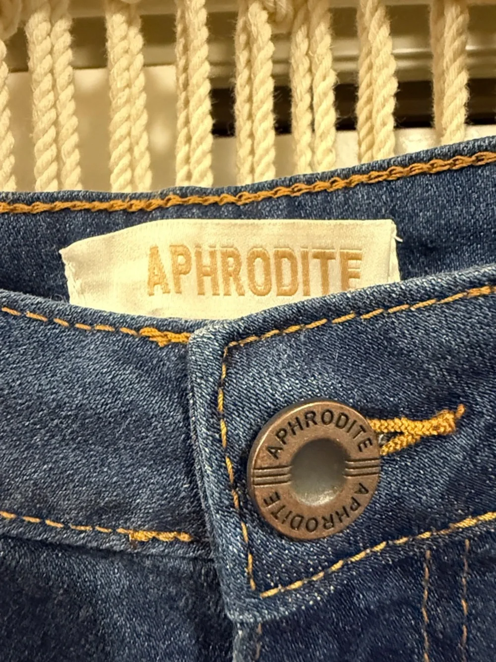 Aphrodite NWT Dark Blue Bell Bottom Jeans - Picture 2 of 10